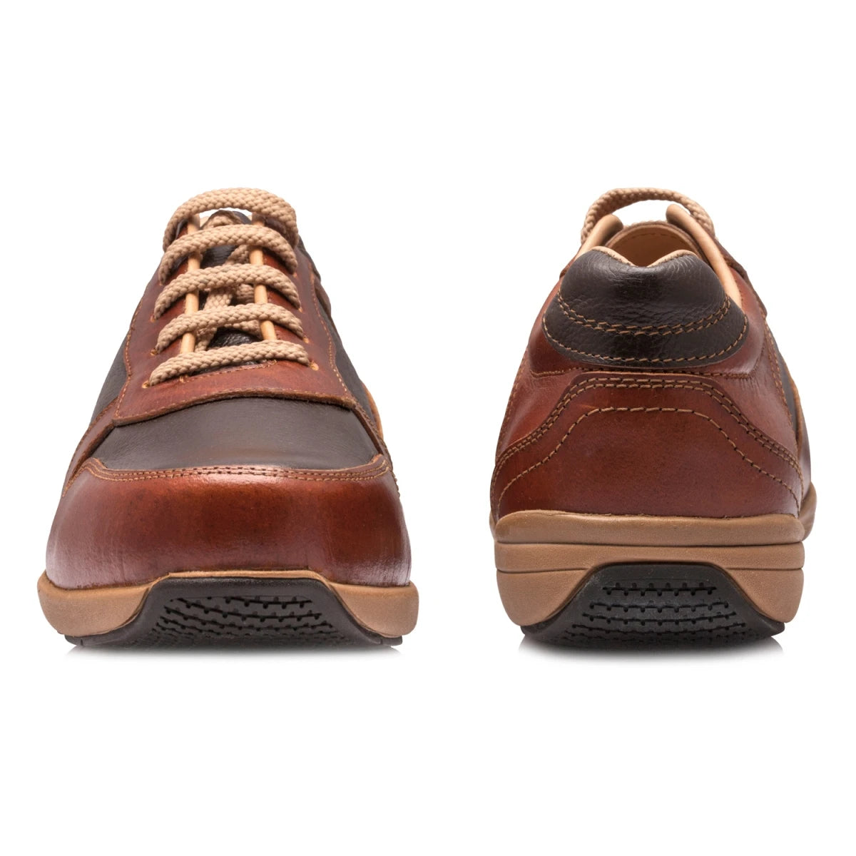 Pure Leather Sneaker - Marathon (Tan with Chocolate), TBSE1801CHC