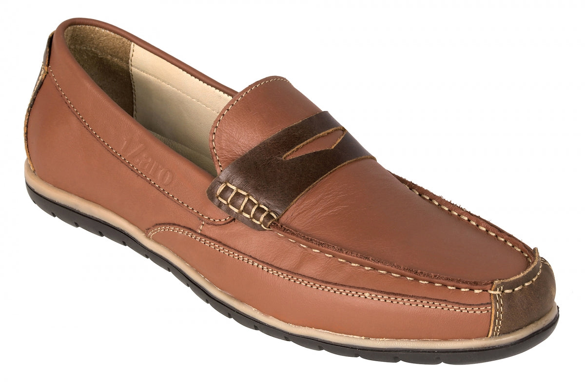 Men's Brown Leather Loafers