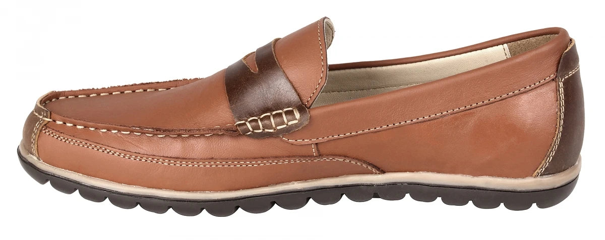 Pure Leather Tan Loafer - James, TP1902SDLTN