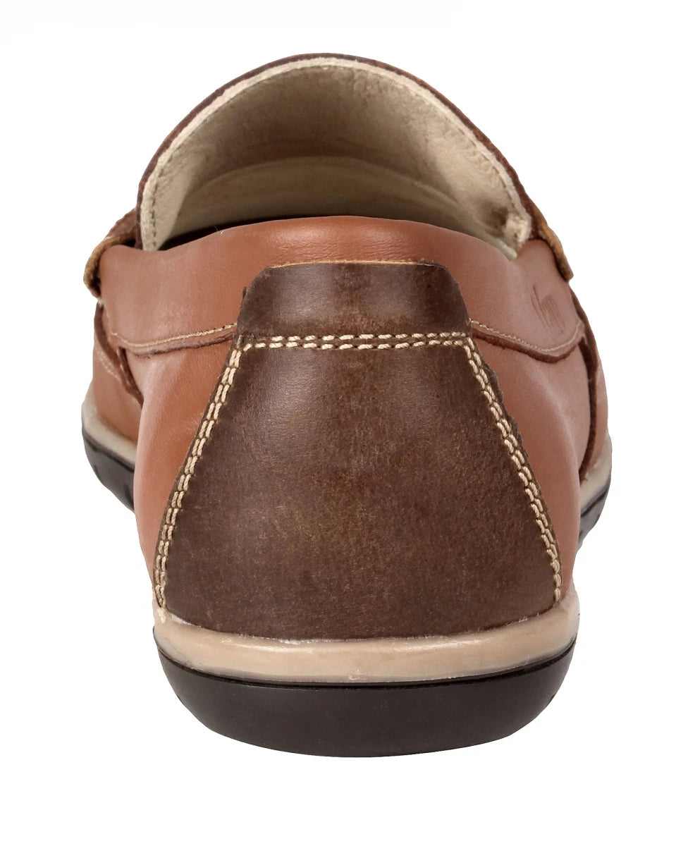 Pure Leather Tan Loafer - James, TP1902SDLTN