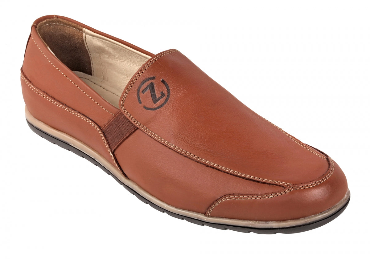 Mens Brown Leather Loafers