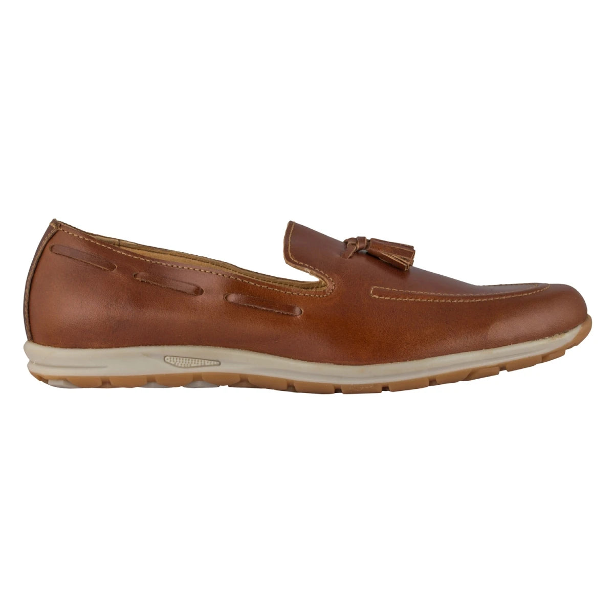 Pure Leather Tan Loafer with a Tassel - Captain, TP1905TAN