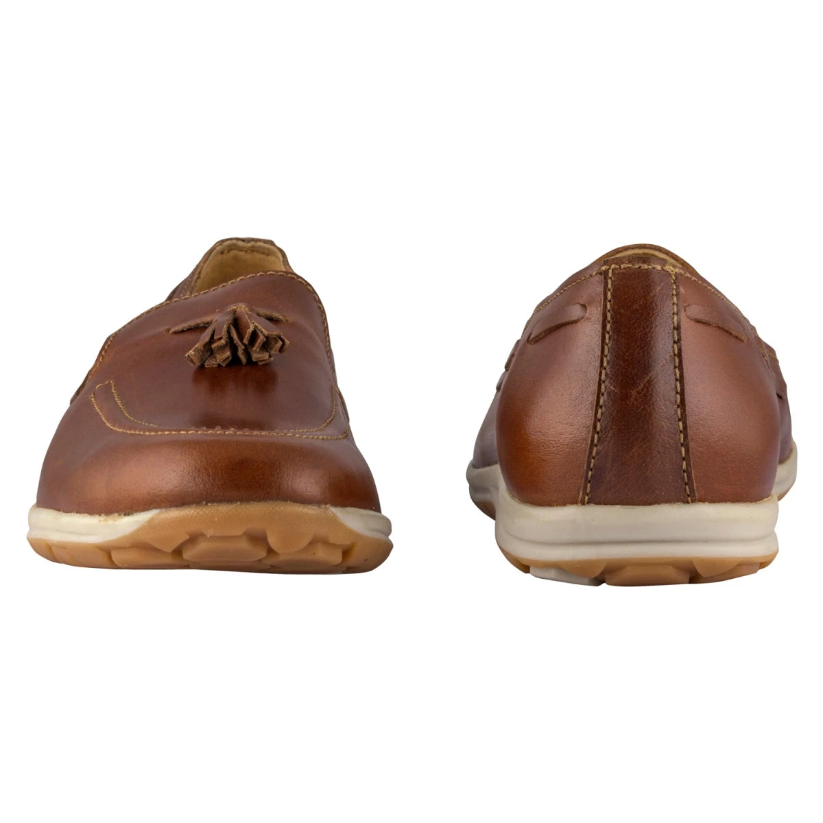Pure Leather Tan Loafer with a Tassel - Captain, TP1905TAN