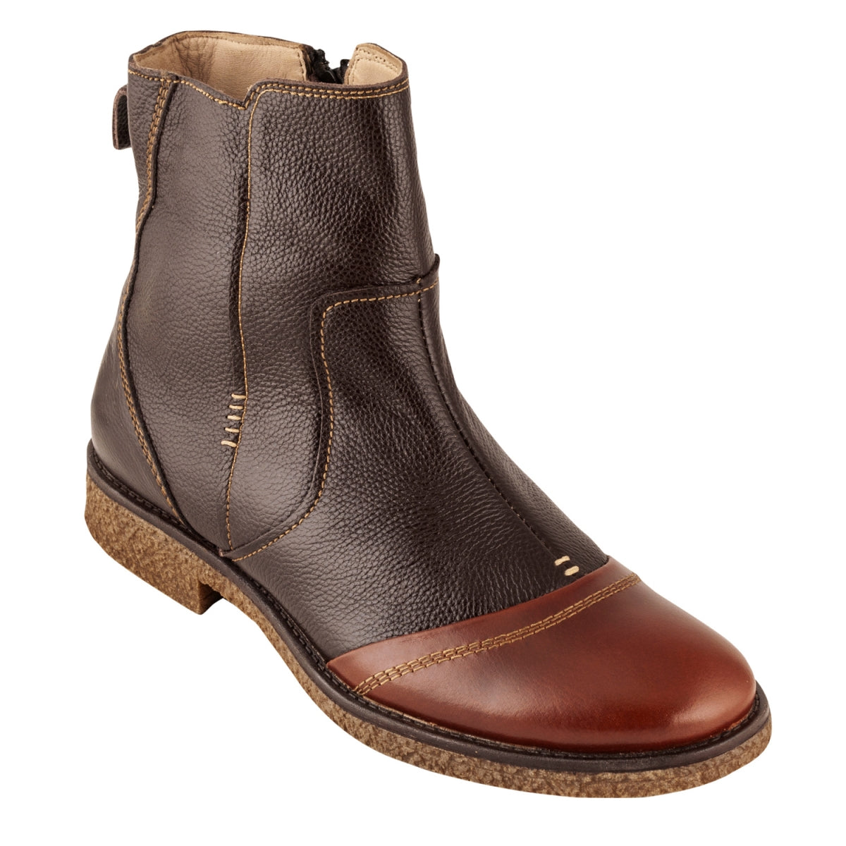 black leather boots