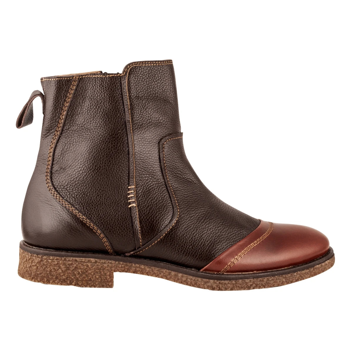 Pure Leather Chocolate Color Boots - Thunderbolt, SH3223CHSNK