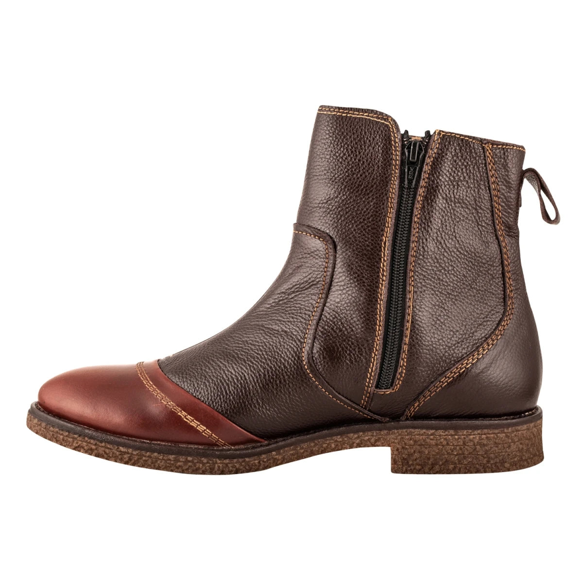 Pure Leather Chocolate Color Boots - Thunderbolt, SH3223CHSNK