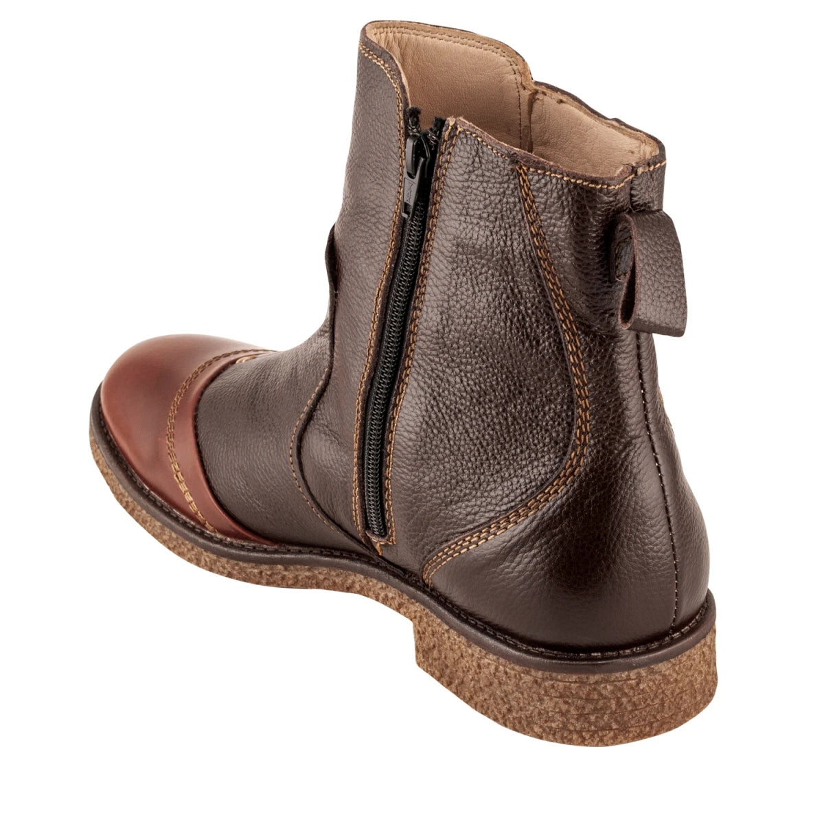 Pure Leather Chocolate Color Boots - Thunderbolt, SH3223CHSNK