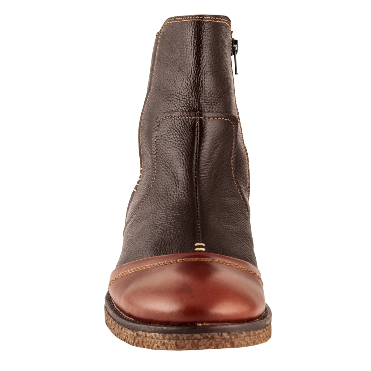 Pure Leather Chocolate Color Boots - Thunderbolt, SH3223CHSNK