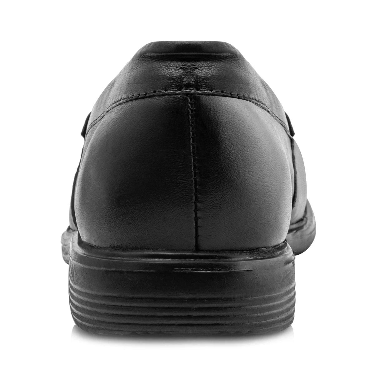 Pure Leather, Super-Light, Black Formal Slip-on Shoes - TZBL2514MCSG