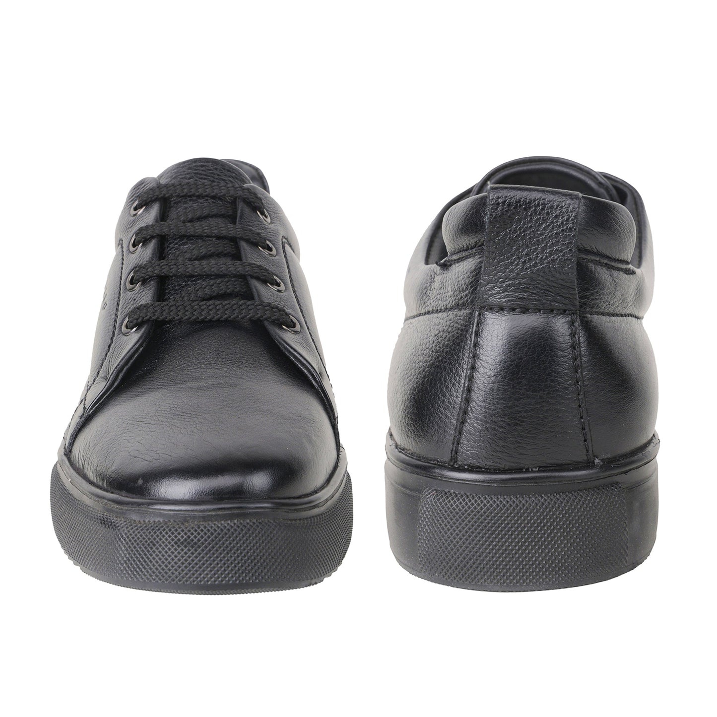 Pure Leather, Light Weight Black Sneakers - Buntikki, TZCRT901BLK