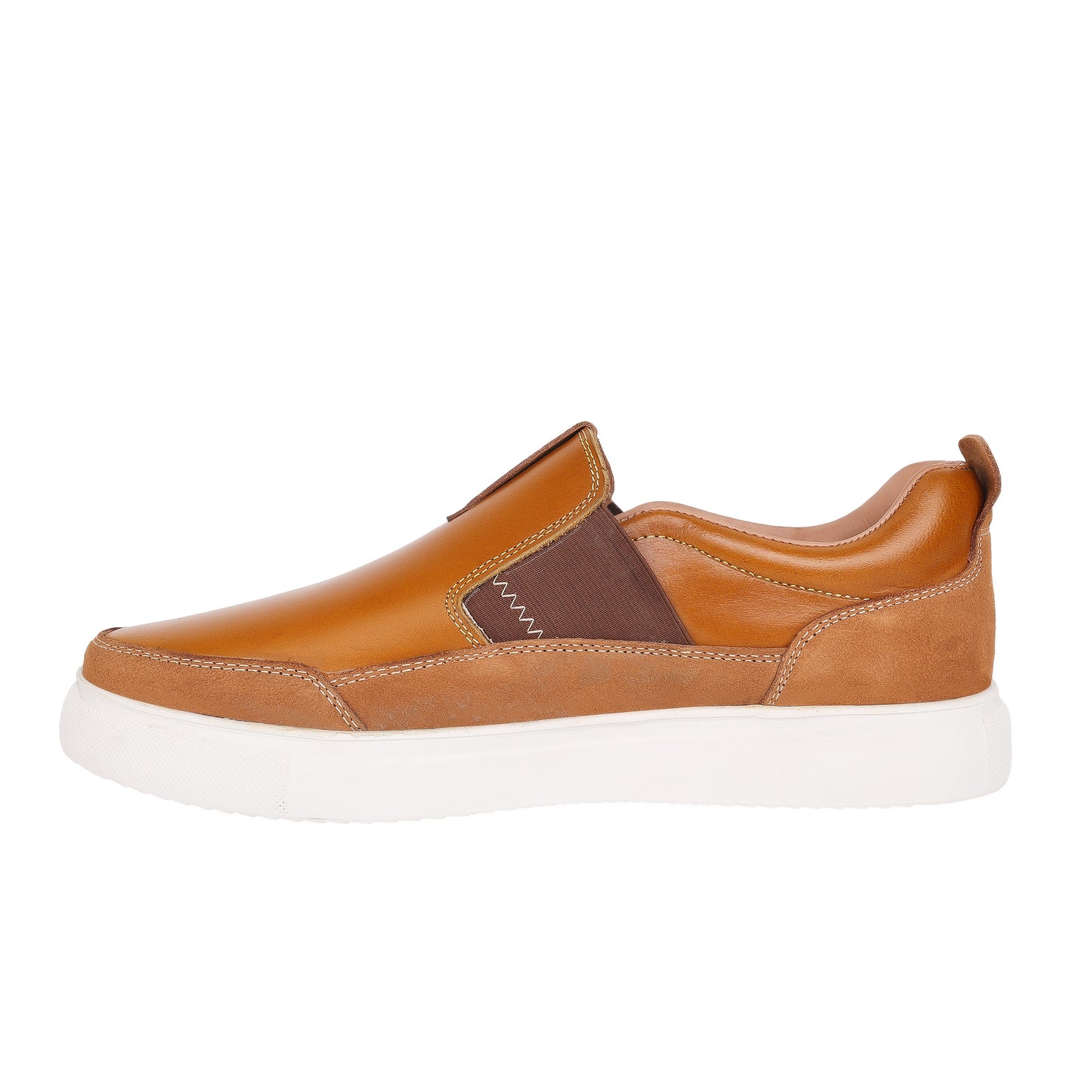 Pure Leather, Light Weight Tan Sneakers - Omura, TZCRT911TAN