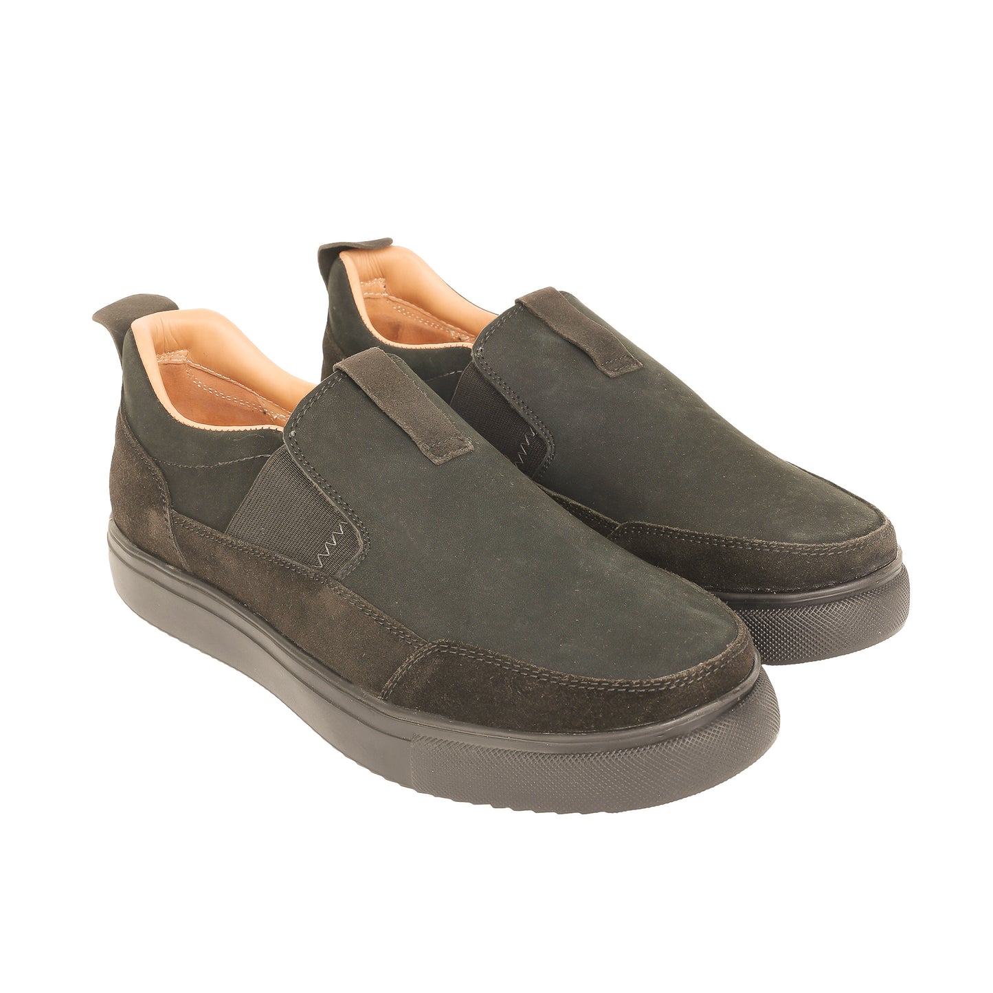 Pure Leather, Light Weight Black Sneakers - Omura, TZCRT912BLK