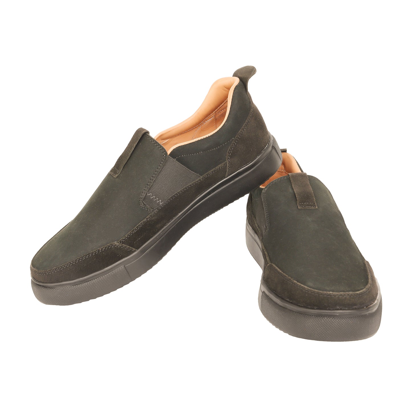 Pure Leather, Light Weight Black Sneakers - Omura, TZCRT912BLK