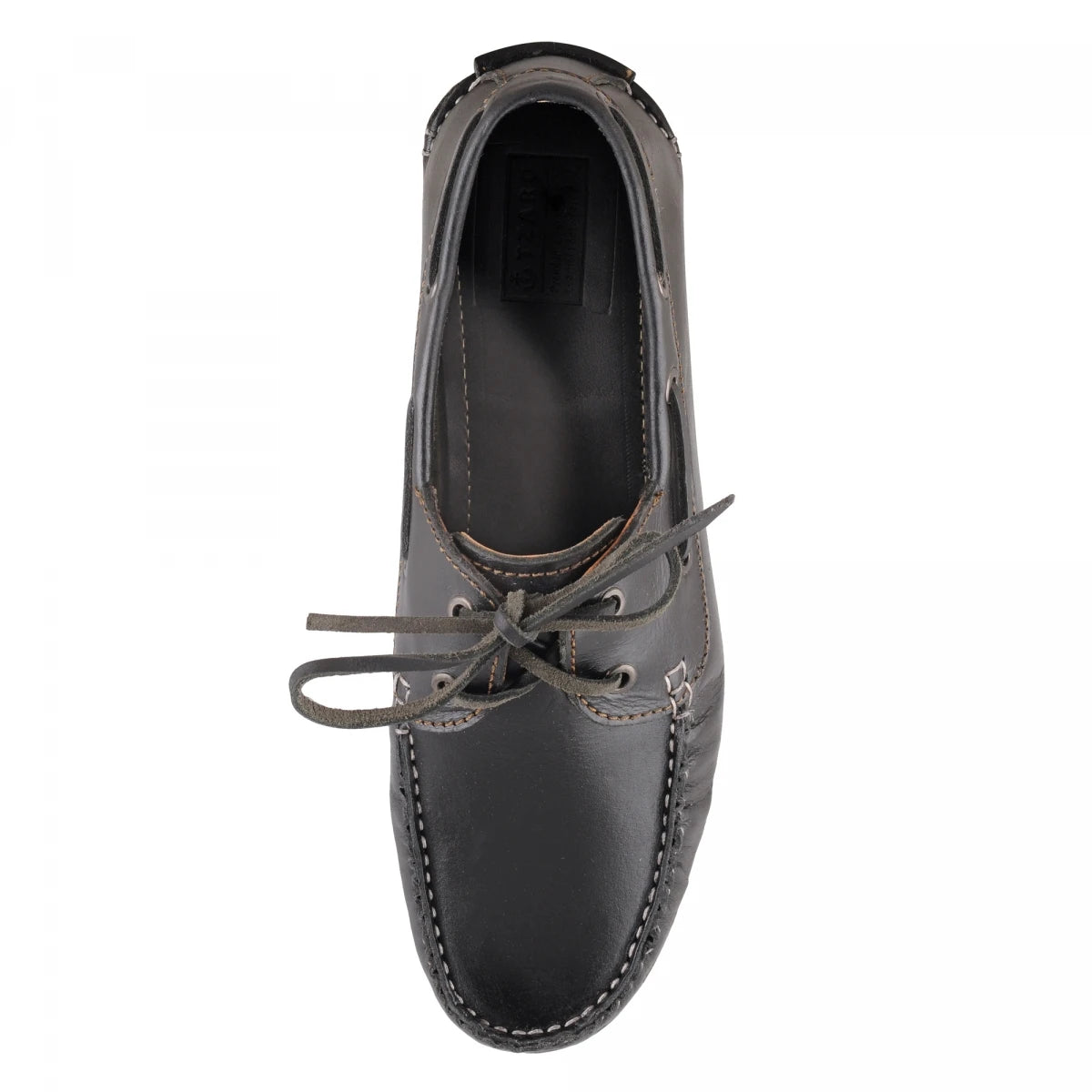 True Moccasin Pure Leather Black Boat Shoes - Timber(Black), TimberBLK