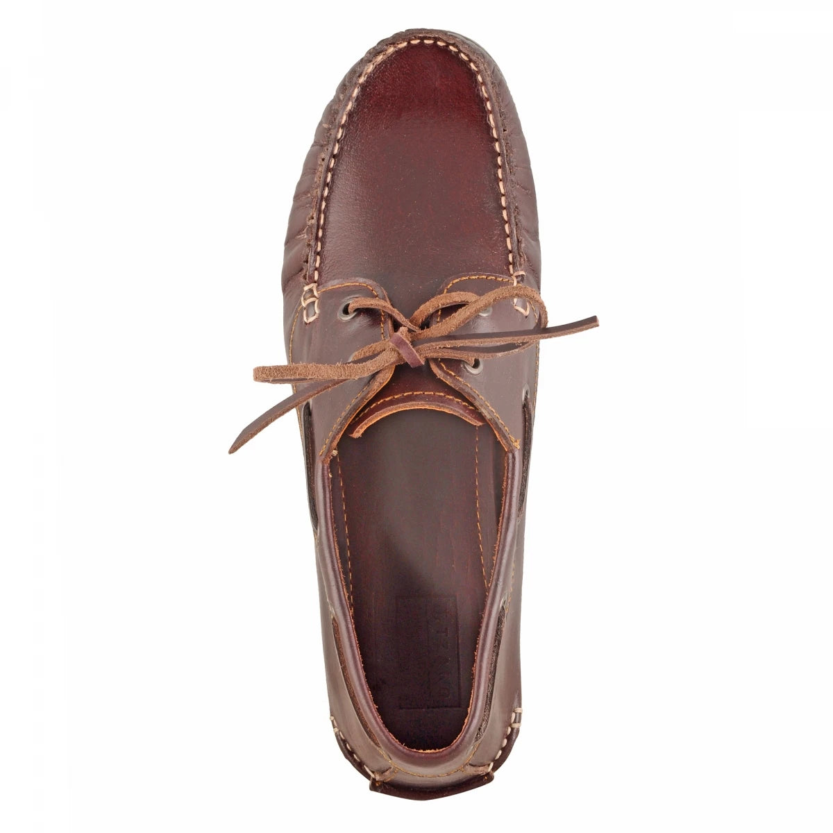 True Moccasin Pure Leather Brown Boat Shoes - Timber Brown