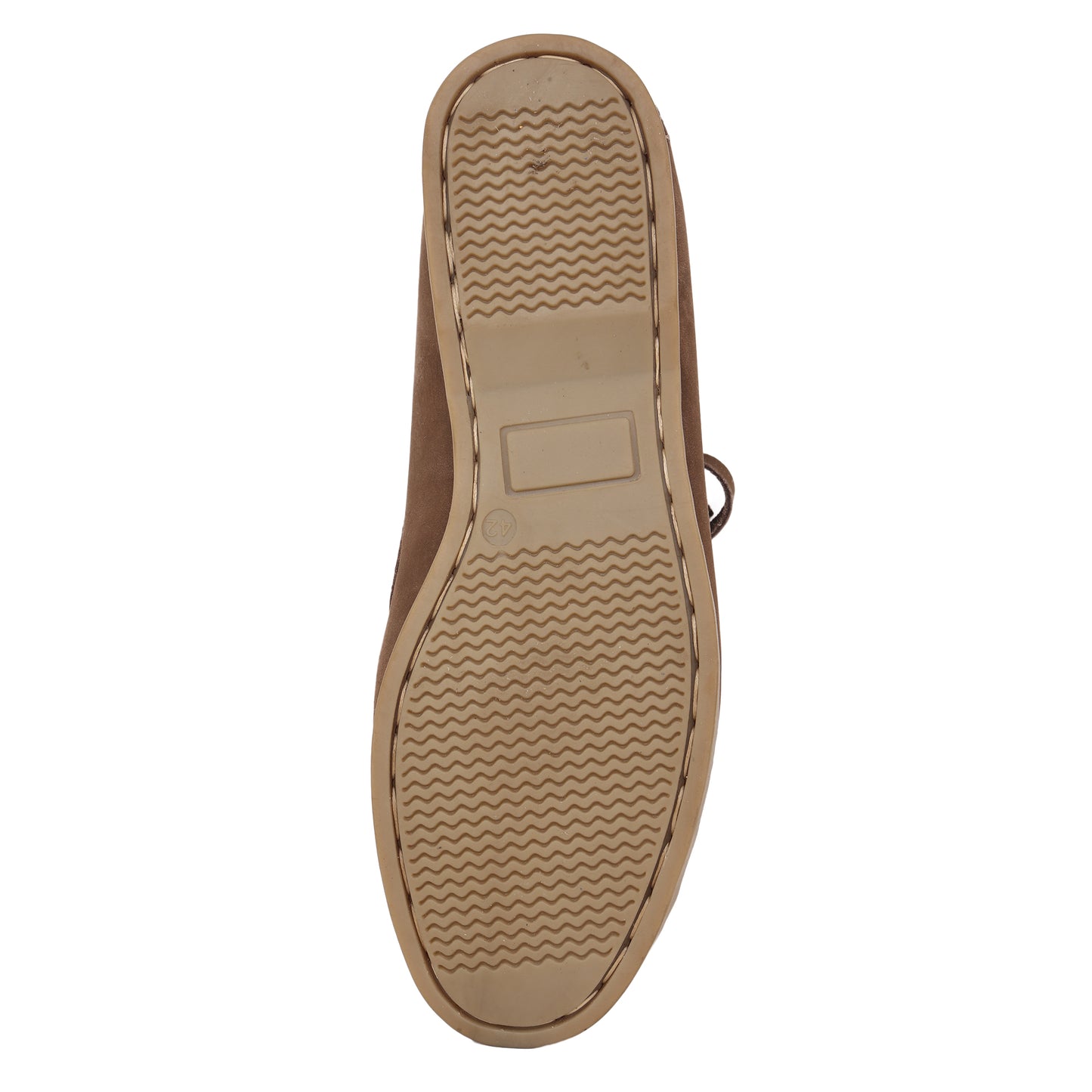 True Moccasin Pure Leather, Brown Boat Shoes - TIMBERNUBRW