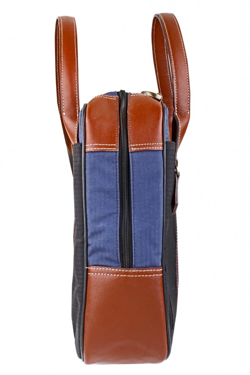 TZARO Nylon-Genuine Leather Laptop Bag: ZDRBGCANBB