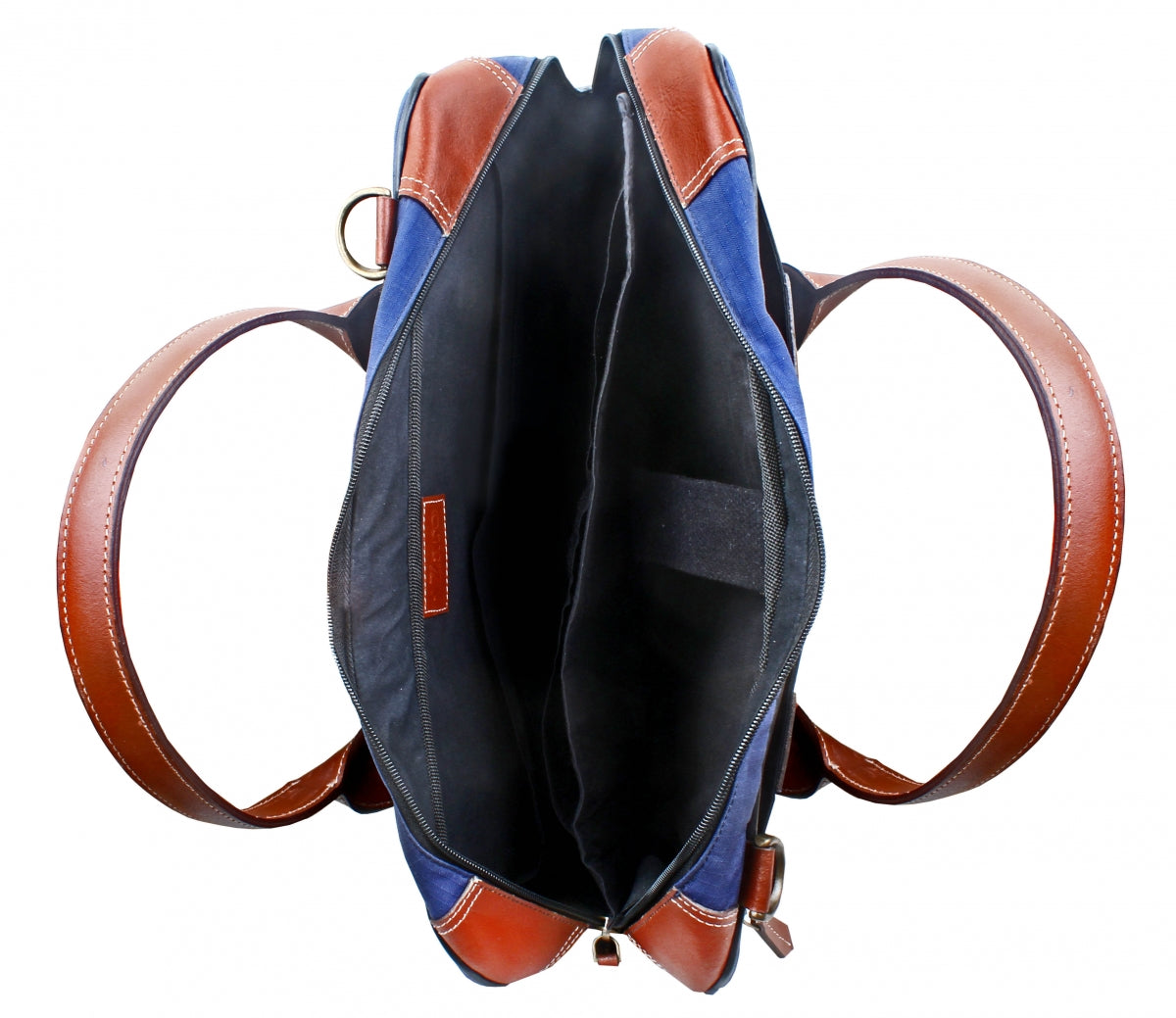 TZARO Nylon-Genuine Leather Laptop Bag: ZDRBGCANBB