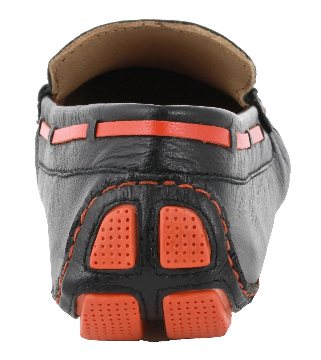 Pure Leather Black Driving Shoes - ZN2340BLKORN
