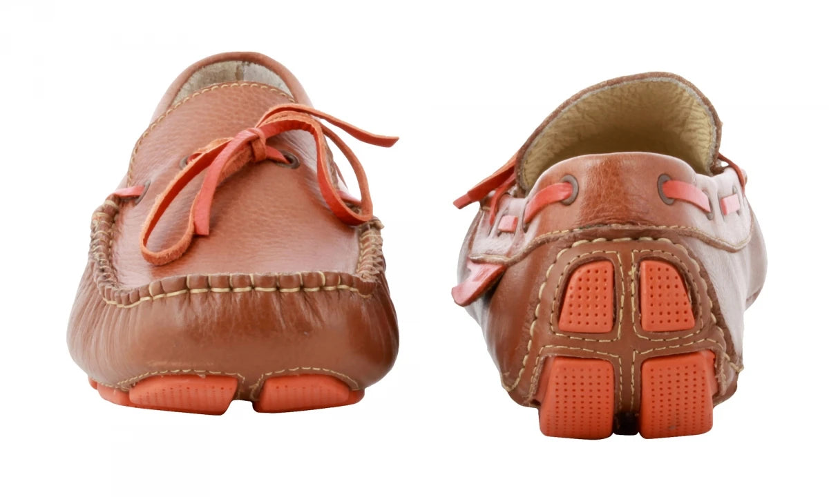 Genuine Leather Driving Shoes - ZN2344TANLCE