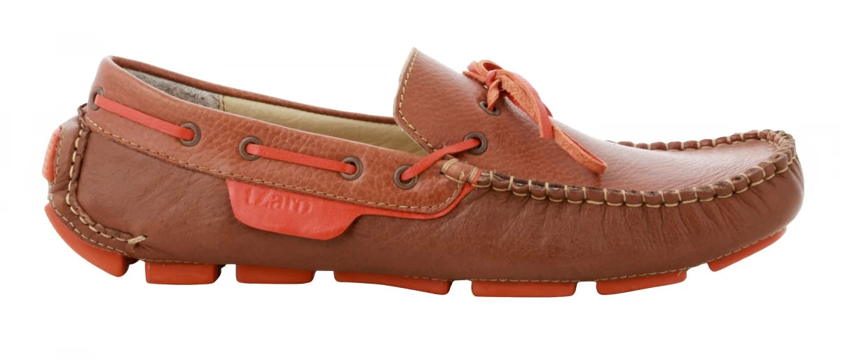 Genuine Leather Driving Shoes - ZN2344TANLCE