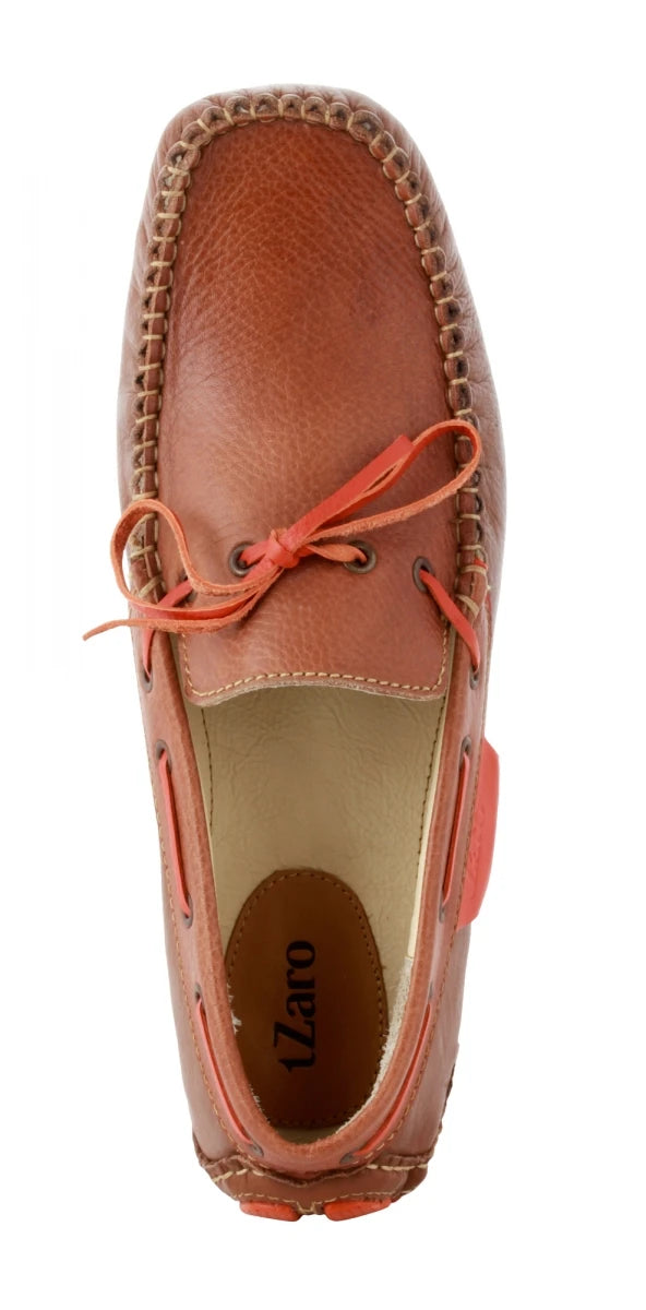 Genuine Leather Driving Shoes - ZN2344TANLCE