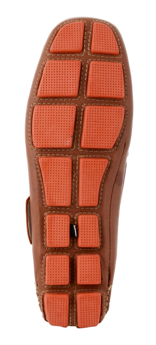 Genuine Leather Driving Shoes - ZN2344TANLCE