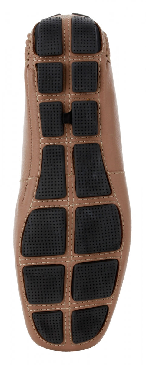 TZARO Beige Black Driving Shoes - ZN23501BGBL