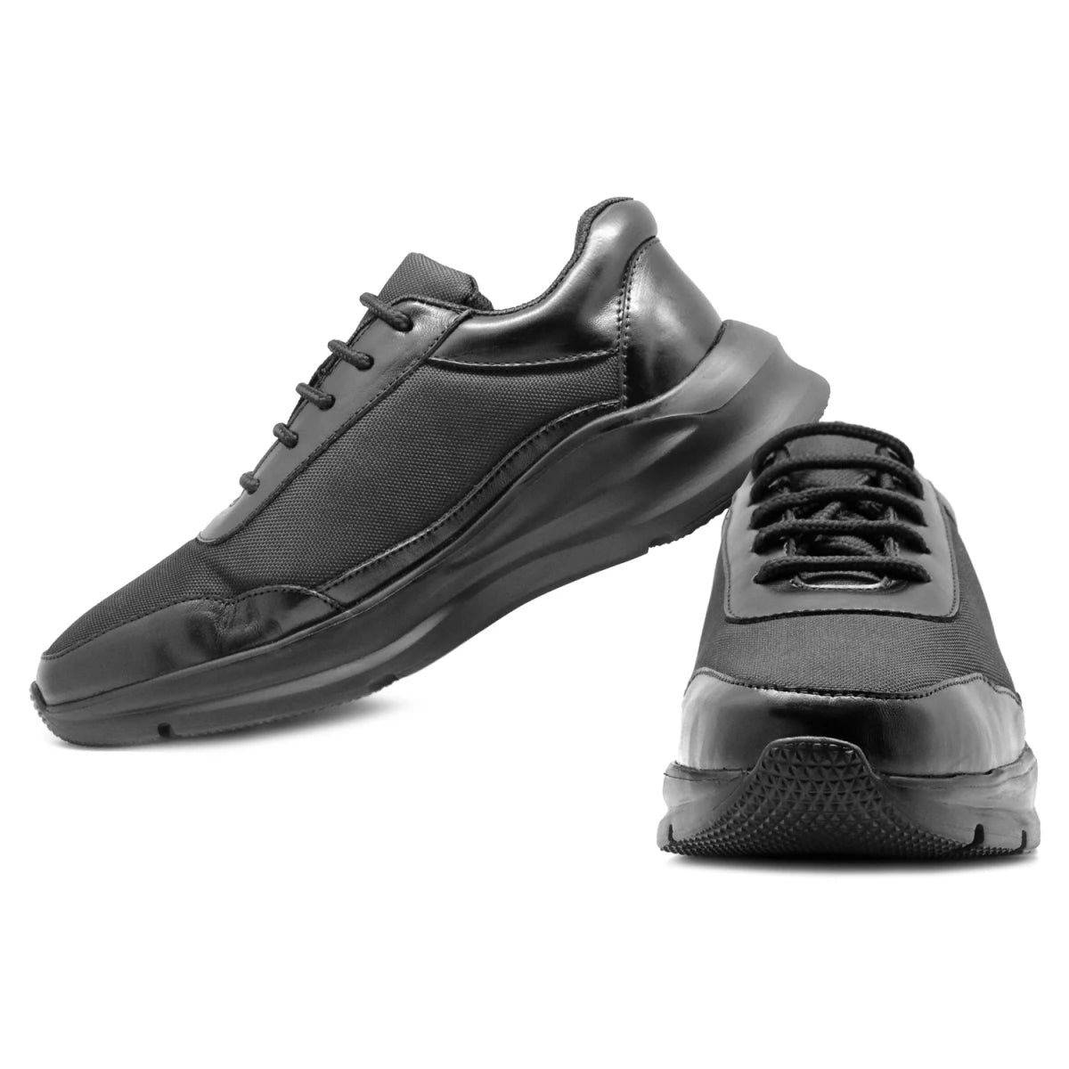 High Performance Black Sports Shoes – Milkha-Flexi, ZNRBLKRUN