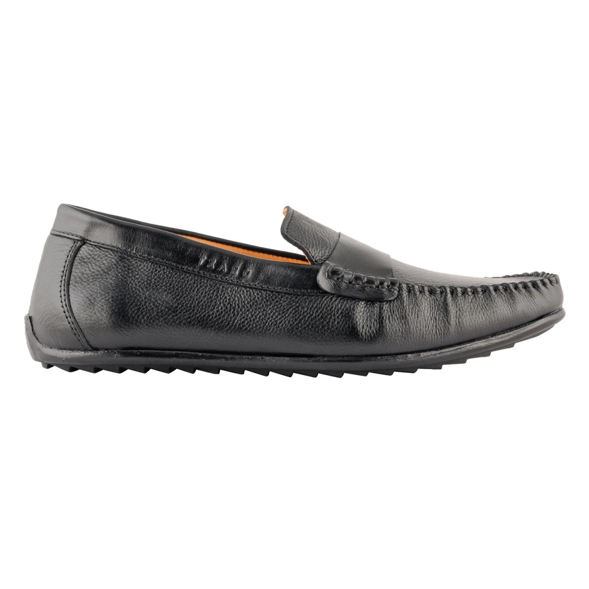 Pure Leather Black Driver in Moccasin Construction – ZoRahu