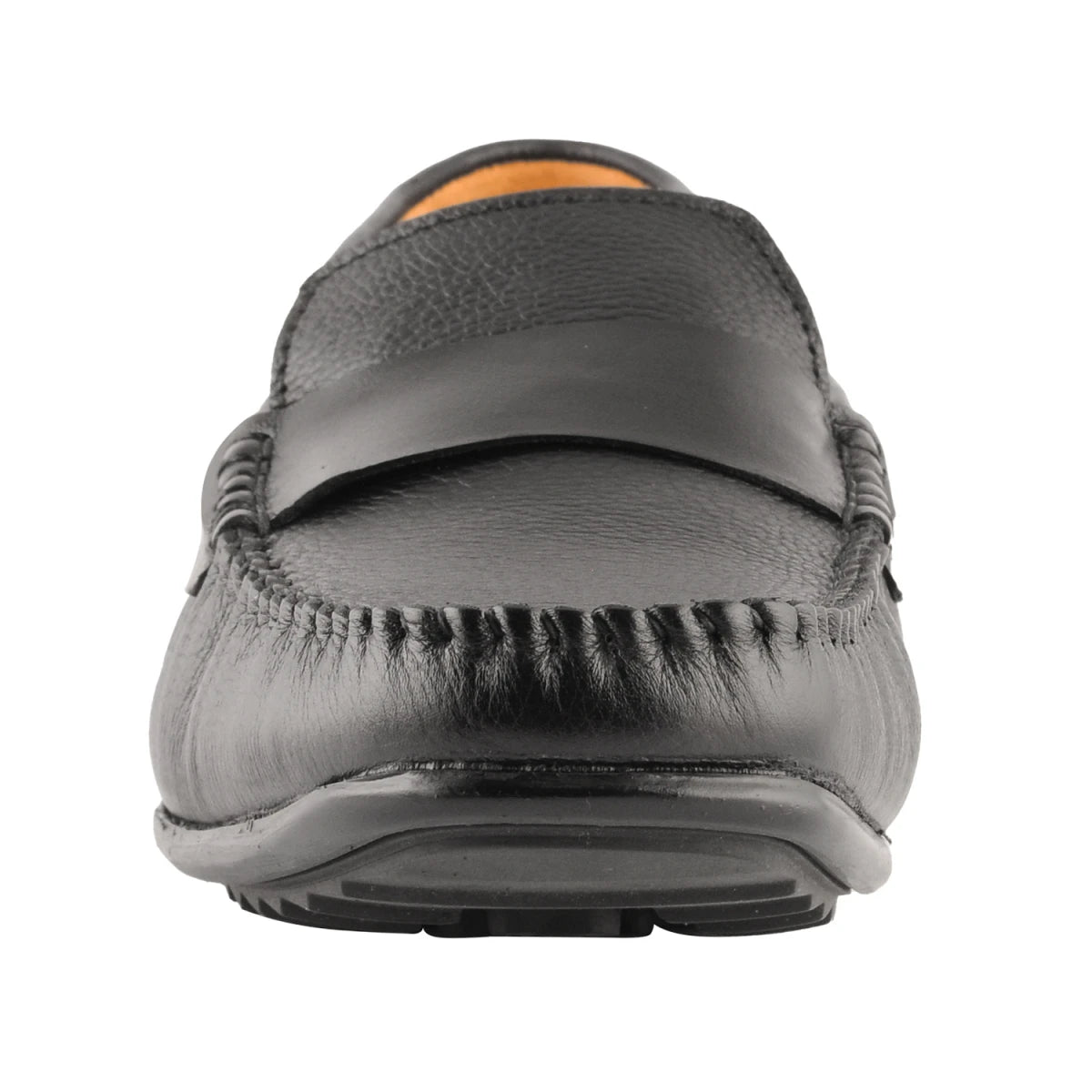 Pure Leather Black Driver in Moccasin Construction – ZoRahu