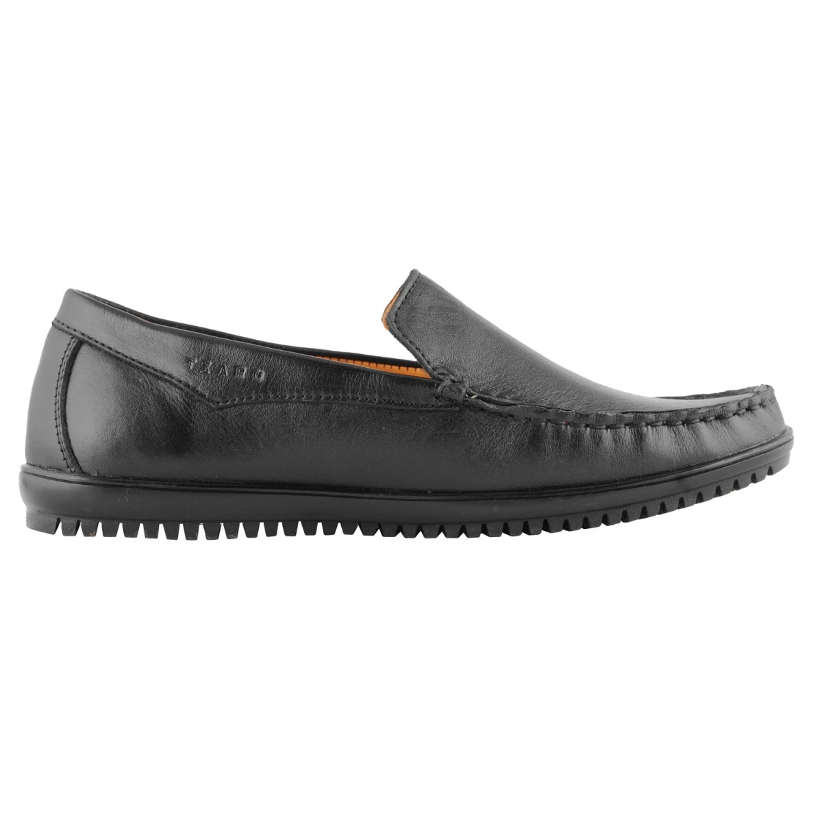 Pure Leather Black Moccasin with Powerful Grip – Zuketu