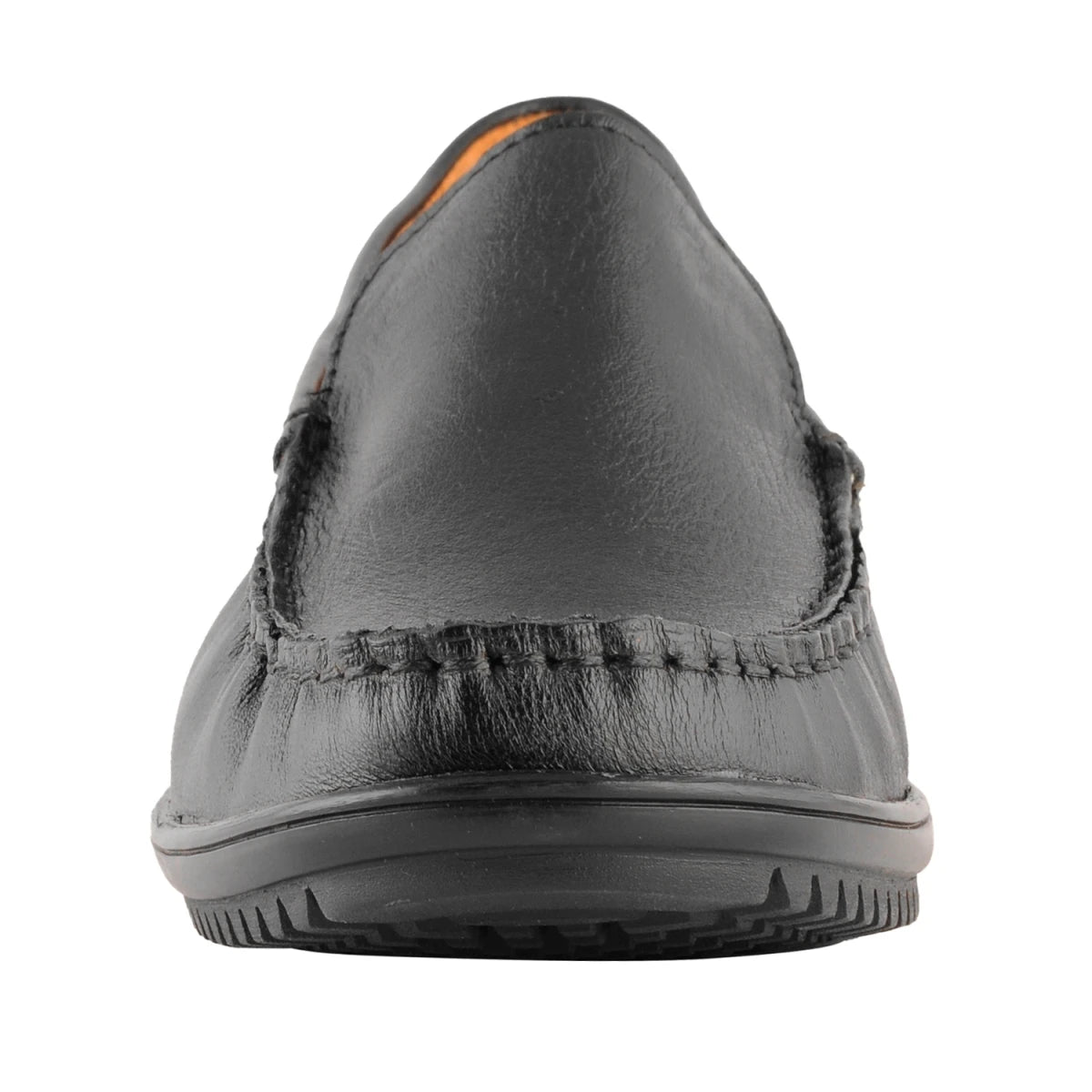 Pure Leather Black Moccasin with Powerful Grip – Zuketu