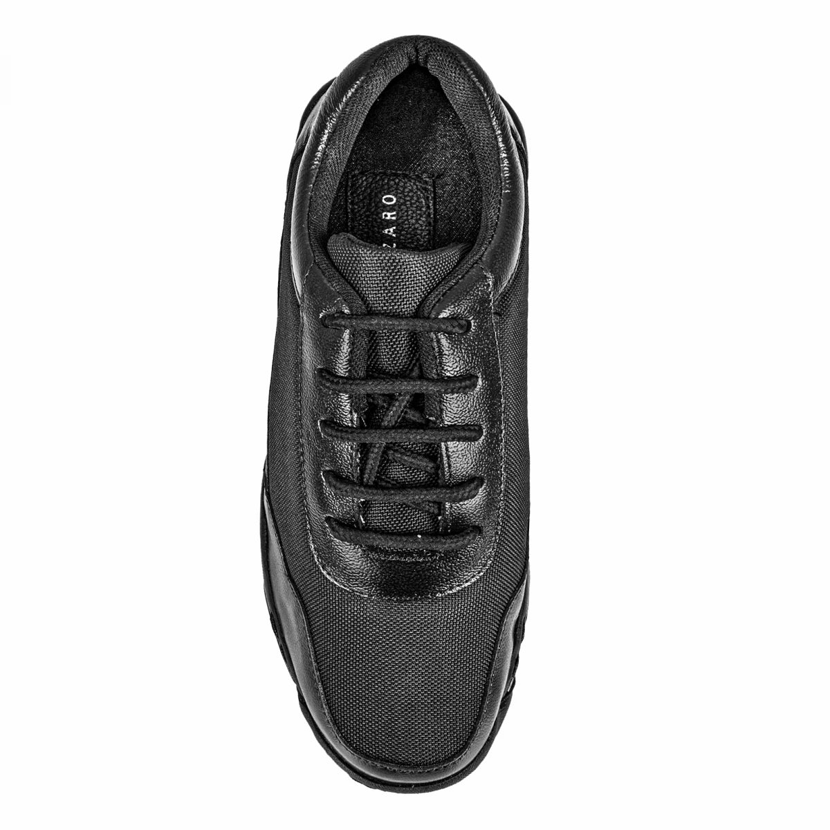 Pure Leather Black Sports Shoe with Non-Marking Sole - Baddy, BADBT02BLK