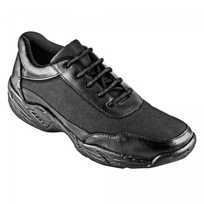 Pure Leather Black Sports Shoe with Non-Marking Sole - Baddy, BADBT02BLK
