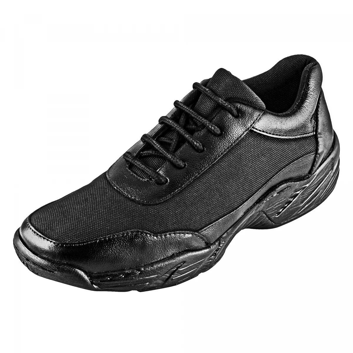 Pure Leather Black Sports Shoe with Non-Marking Sole - Baddy, BADBT02BLK