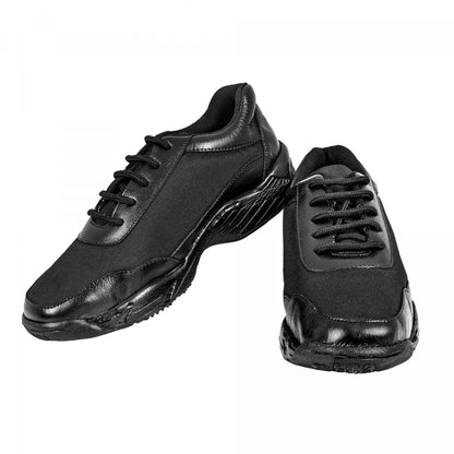 Pure Leather Black Sports Shoe with Non-Marking Sole - Baddy, BADBT02BLK