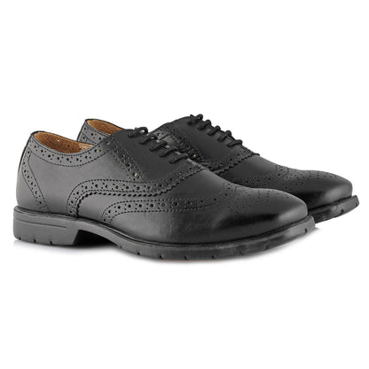 Pure Leather, Super-Light,  Black Brogue -  T Hill, BERGBLK2519