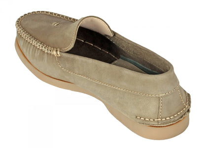 Pure Leather Olive Boat Shoes  -  USS Midway, BOAT109OLV