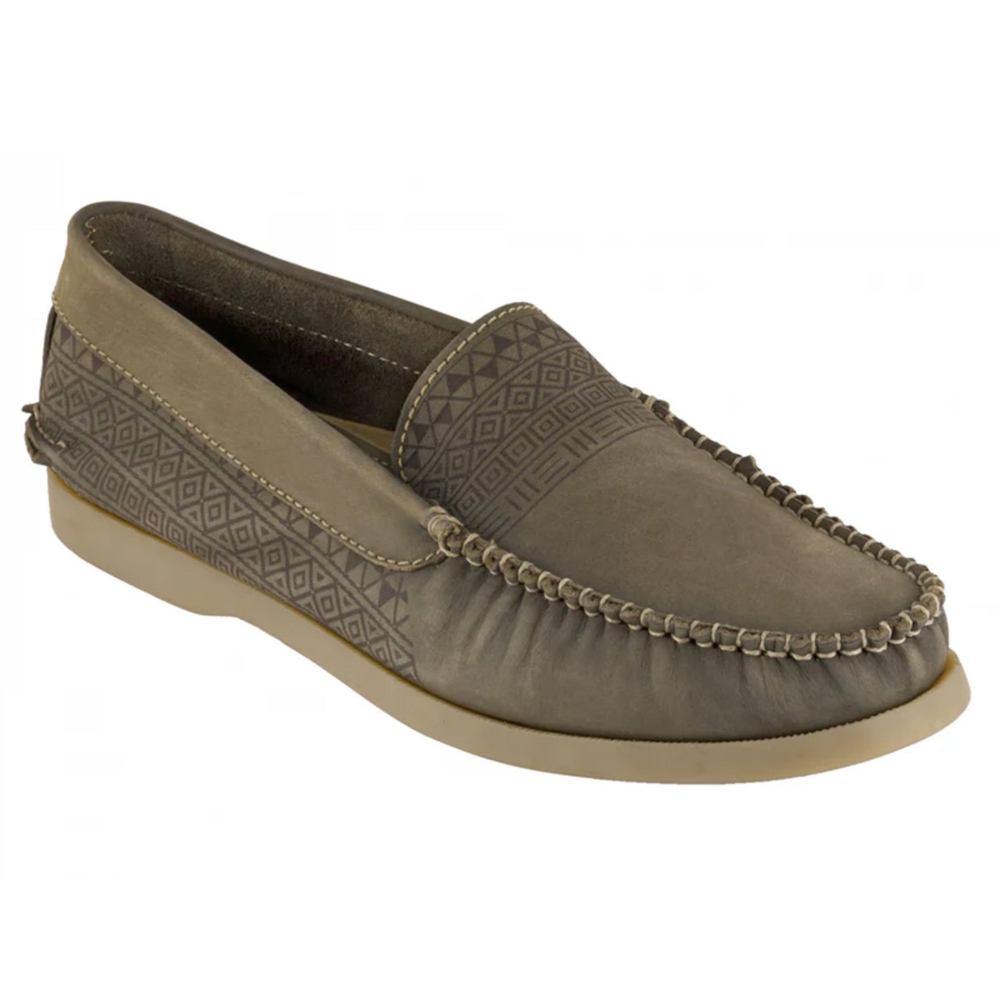 Pure  Leather Olive Boat Shoes  - USS AZTEC, BOAT111AZT