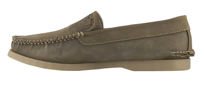 Pure  Leather Olive Boat Shoes  - USS AZTEC, BOAT111AZT