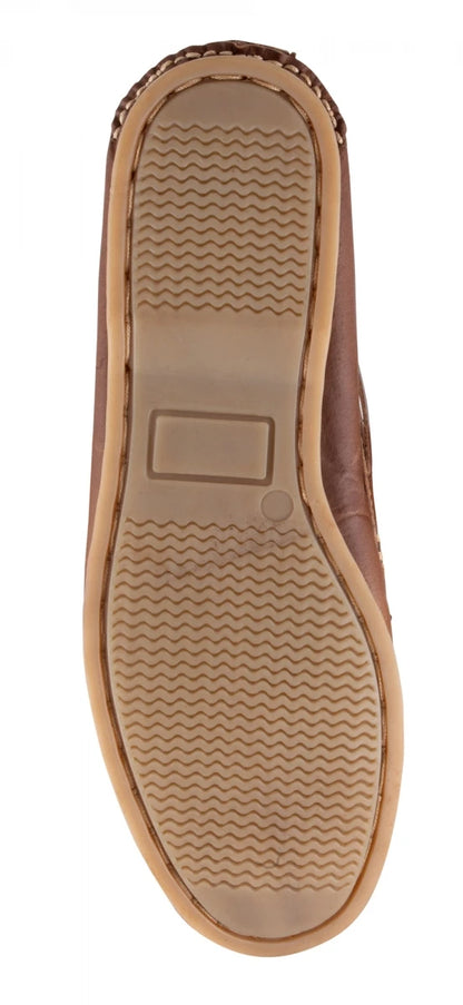 Pure Leather Brown Boat Shoes - Hobart, BOAT112BRW