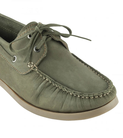 Pure Leather Olive Boat Shoes - Timber, BOAT113OLV