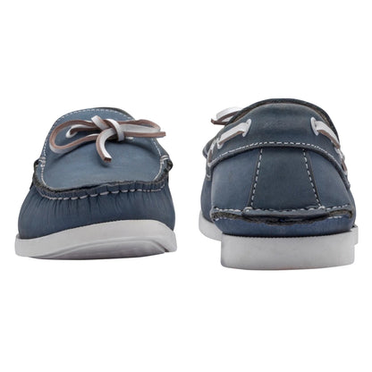 Pure Leather Sky Blue Boat Shoes - Virat, BOAT200ABLU