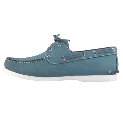 Pure  Leather Sky Blue Boat Shoes - Timber (Sky-Blue), BOATIMBERSKB