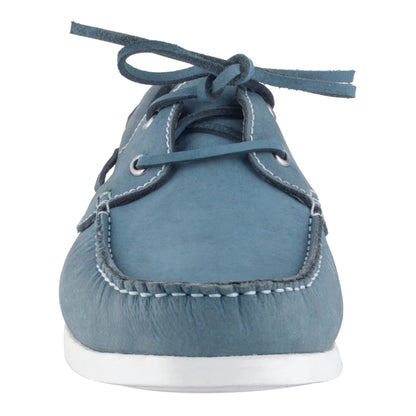 Pure  Leather Sky Blue Boat Shoes - Timber (Sky-Blue), BOATIMBERSKB