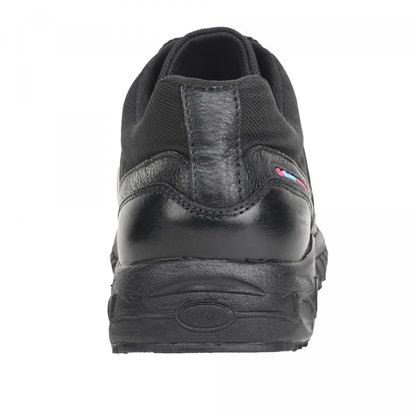 Pure Leather Black Sports Shoes with Rubber Outsole - BOLTPAN