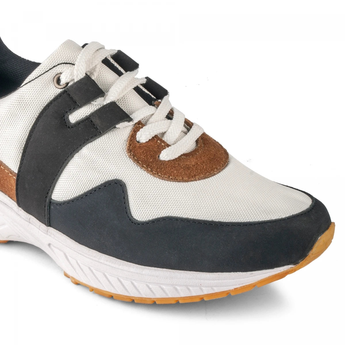 Pure Leather Sports Shoes with Rubber Outsole - BOLTWHT
