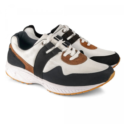 Pure Leather Sports Shoes with Rubber Outsole - BOLTWHT
