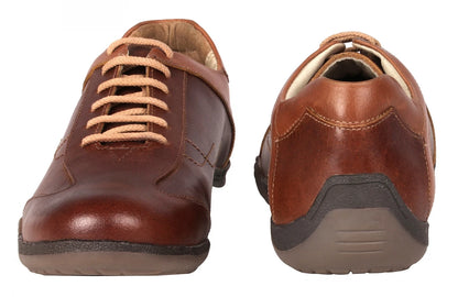 Pure Leather Tan Sneakers - Vito C, BON1404TORTAN